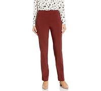Briggs New York Women's Super Stretch Millennium Welt Pocket Pull on Career Pant, Rust, 8
