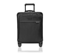 Briggs & Riley 66cm Medium Expandable Spinner - Checked Luggage for Travel, Suitcases with Wheels, Softside Rolling Bag for Men & Women, Self-Repairing Zipper - Baseline Collection, Black