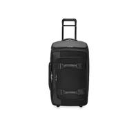 Briggs & Riley 69cm Medium Upright Duffle - Checked Luggage for Travel, Suitcases with Wheels, Softside Rolling Bag for Men & Women - ZDX Collection, Black