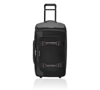 Briggs & Riley 69cm Medium Upright Duffle - Checked Luggage for Travel, Suitcases with Wheels, Softside Rolling Bag for Men & Women - ZDX Collection, Black