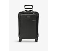 Briggs & Riley Essential 56cm Cabin Suitcase Expandable Spinner - Luggage for Travel, Suitcases with Wheels, Softside Rolling Bag for Men & Women, Self-Repairing Zipper - Baseline Collection, Black