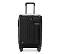Briggs & Riley Essential 22" Carry-On Expandable Spinner - Carry On Luggage for Travel, Suitcases with Wheels, Hardside Rolling Bag for Men & Women, Front Pocket - Sympatico Collection, Black