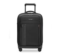 Briggs & Riley Essential 56cm Carry On Expandable Spinner - Luggage for Travel, Suitcases with Wheels, Softside Rolling Bag for Men & Women - ZDX Collection, Black