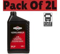 Briggs & Stratton SAE30 High Quality Engine Oil For 4-Stroke Lawn Movers Black