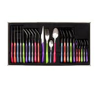 Bright 24Pc Multi Coloured Cutlery, Versatile Quality Set For Kitchen, Portable Cutlery Set For Travelling Premier Housewares Multi One Size