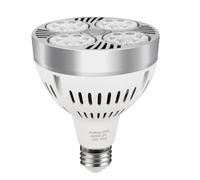 Bright 35W PAR30 LED Bulb 3000lm E27 Base Narrow Beam Angle Track Spotlight with Cooling Fan LED Tracking Lighting Recessed Spotlight Bulb 1 Pack(Cool White)