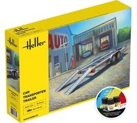 Bright 56774 - 1/24 Starter Kit Car Transporter Trailer - New