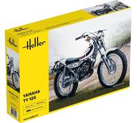 Heller HEL80902 1:8-Yamaha TY 125 Plastic Model kit, Schwarz