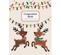 Bright And Cheerful Christmas Journal Notebook: 120 Pages, with Cartoon Cover Design, designed for School Notes, Drawing, Women, Teachers, Students, ... for School Notes, Drawing, Women, Teach