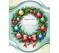 Bright And Cheerful Christmas Journal Notebook: 120 Pages, with Watercolor Cover Design, ideal for Ideas, Creative Writing, Journaling, Girls, Women, ... for Ideas, Creative Writing, Journaling, Gi