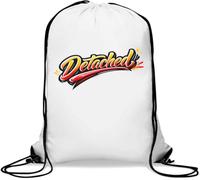 Bright and Colorful Hand Lettering Art Gym Sack Casual Drawstring Bag White