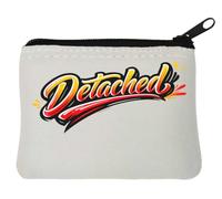 Bright and Colorful Hand Lettering Art Neoprene Coin Purse Pouch 10x11cm White