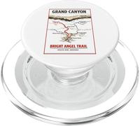 Bright Angel Trail Vintage Map Grand Canyon South Rim Az PopSockets PopGrip for MagSafe
