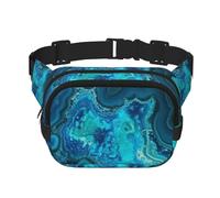 Bright Aqua Blue Turquoise Fanny Pack Fashion Belt Bag Lightweight Waist Pouch With Adjustable Strap Crossbody Bags For Women Travel Sports Running