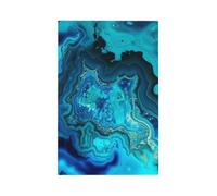 Bright Aqua Blue Turquoise Wall Plates Decorative Light Switch Cover 1 Gang Outlet Covers Standard Size 5" x 3" Plug Covers Electrical Switchplate Home Decor for Bedroom Kitchen