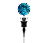 Bright Aqua Blue Turquoise Wine Stopper Wine Stoppers for Wine Bottles Wine Bottle Stopper Wine Stoppers Vacuum Funny Wine Stopper Cute Wine Stopper Vacuum Wine Stopper Wine Topper