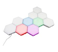 Bright Autism Tap Tap Led Lights (10 Pc) - Touch Sensitive Lights, Visual Stimulation, Tactile and Visual Sensory Tool, Designed for Sensory Motor Aids, Hexagonal Wall Lights