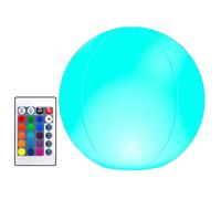 Bright Beach Balloons - 16 Light Colours Remote Control Balls | 4 Adjustable Lighting Modes Fluo Inflatable Beach Balloons for Kids and Adults Water Games