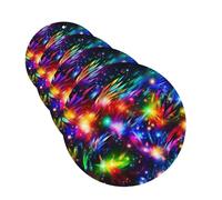 Bright Beautiful Colorful Art Car Air Freshener Cards for Women Men 4 Pack Cute Car Accessories Long Lasting Scent Car Diffuser Hanging Auto Aromatherapy Tablets Car Fresheners Gifts