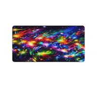Bright Beautiful Colorful Art Desk Pad Large Washable Desk Mat Non-Slip Rubber Base Smooth Surface Mouse Pads Generic Keyboard Pad Portable Desk Protector for Laptop Computer Mat