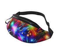 Bright Beautiful Colorful Art Fanny Pack for Men Women, Waterproof Sports Waist Bag Fashion Belt Bag Crossbody Bags Hip Bum Bag with Adjustable Strap Large Sling Bag Purse for Travel Hiking