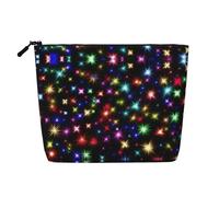 Bright Beautiful Colorful Art Patterned Single Layer Cosmetic Bag, Travel Toiletry Bag, Suitable for Business Trips and Daily use.
