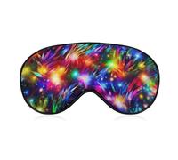 Bright Beautiful Colorful Art Sleep Mask Soft Comfortable Eye Mask with Adjustable Strap Eye Cover Eye Shade for Men Women Work Travel
