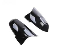 Bright Black Carbon Fiber Pattern Accessories Cowhorn Rear View Side Mirror Cover For 1 2 3 4 Series F20 F30 F35(Painted Bright Black)
