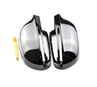 Bright Black Full Replacement With Clips Car Door Side Mirrors Caps Rearview Mirror Cover, Fits for, A4 A5 B8 A3 8P A6 C6 Q3 Wing Mirrors Replacement Parts Rearview Mirror Cap(Black CARBON LOOK-B