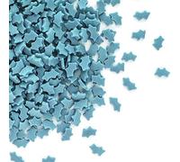 Bright Blue Holly Christmas Sprinkles 30g Bag Edible Cake Decoration Sugar Sprinkles Cake Toppers