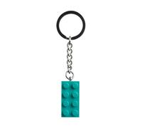 Bright Bluish Green 2x4 Stud Key Chain
