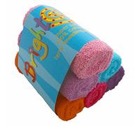 Bright Bots Baby Terry Towelling Nappies, Absorbent and Reusable Cloth Diapers, 100% Soft Cotton Washable Nappies, 60cms (Girls)