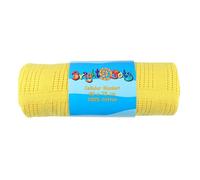 Bright Bots Cellular Blanket, 100% Cotton Receiving Blanket, Moses Basket Blanket, Newborn Blanket 90x75 cms (Yellow)