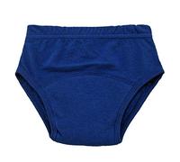 Bright Bots Potty Training Pants (Blue, Medium approx 18-24 Months) Reusable Eco-Friendly, Washable, 100% Cotton Underwear for Toddlers