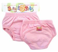 Bright Bots Potty Training Pants Reusable Pull up Underwear with Absorbent and Water Resistant Layer (2pk, XL 3years, Pale Pink)