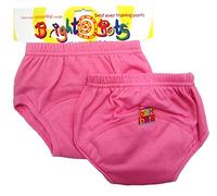 Bright Bots Potty Training Pants with Absorbent and Water Resistant Layer. Bright Pull On Washable Cotton Pants for Toddlers (XL 3years, Pink)