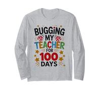Bright Bugging My STEM Teachers 100 Days Bugs Biology Boys Long Sleeve T-Shirt