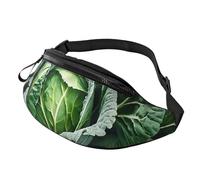 (Bright Cabbage) Fanny Pack Waist Bag Adjustable Shoulder Strap Bum Bag for Men Women Travel Hiking Running