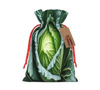 (Bright Cabbage) Large Reusable Burlap Pouches Rustic Wedding Favor Xmas Bags Drawstring Gift Sacks Bulk Party. S Size