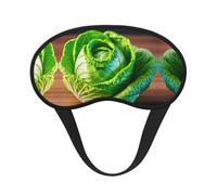Bright Cabbage Print Blackout Sleep Mask - Side Sleeper Eye Cover, Soft Comfort, Perfect for Travel, Meditation