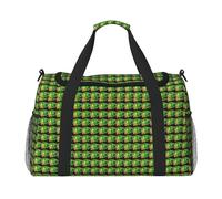 Bright Cabbage Print Functional Travel Tote Ample Space Travel Bag Foldable Carry On Tote for Weekender