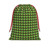 Bright Cabbage Print Gift Drawstring Bag Reusable For Holiday Party Favors Birthday Presents Pouch