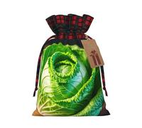 Bright Cabbage Print Gift Drawstring Reusable Pouches For Holiday Birthday Wedding Party Favors Bags