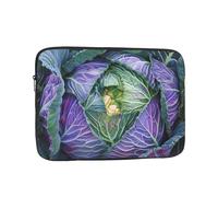 Bright Cabbage Print Laptop Sleeve, Compact Portable Protection for 17 inch Devices, Pad Tablet, Work, Travel & Office Use