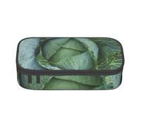 Bright Cabbage Print Pencil Bag Pen Case, Large Capacity Stationery Pouch Pencil Holder Desk Organizer for School Office Supplies