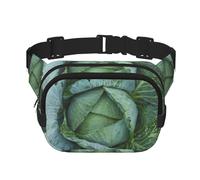Bright Cabbage Print Stylish and Practical Waist Bag,Adjustable,Perfect for Travel,and Outdoor Activities