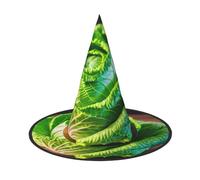 Bright Cabbage Print Teens Adults Halloween Witch Hat Unisex Cap For Wide Brim Carnivals Party Accessory
