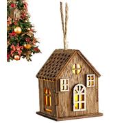 Bright Christmas Village House, Busty House Tree Ornament With LED Illuminated Village House Tree Decoration, Christmas Home Decor Accents For Parties.