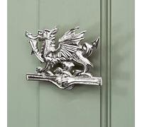 Bright Chrome Welsh Dragon Door Knocker
