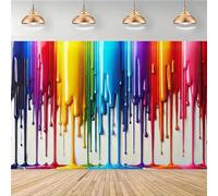 Bright color drips on the polyester photo background for parties, weddings, anniversaries, birthdays 350x240CM